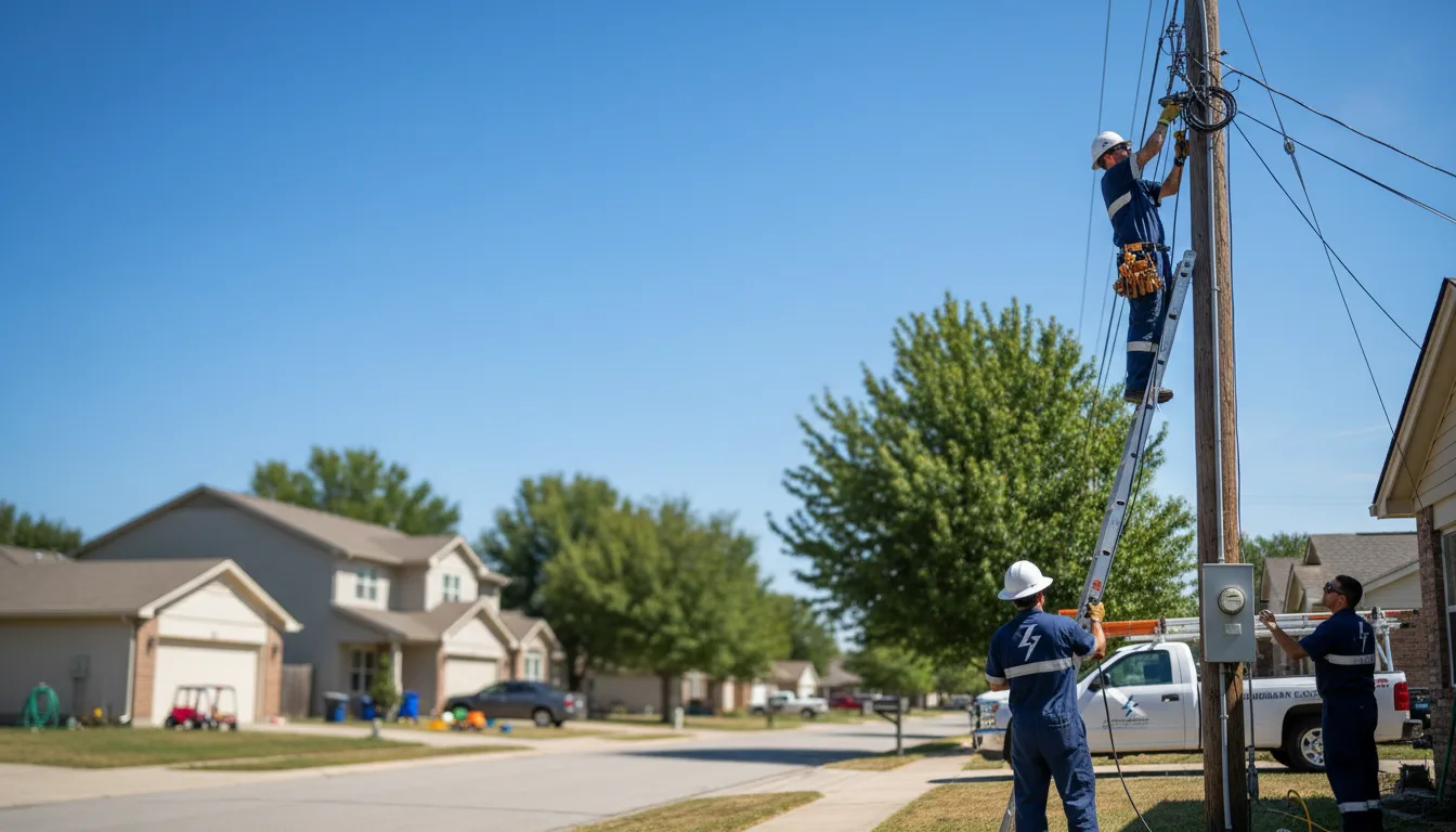 Residential electrician providing installation services in Springfield, OH
